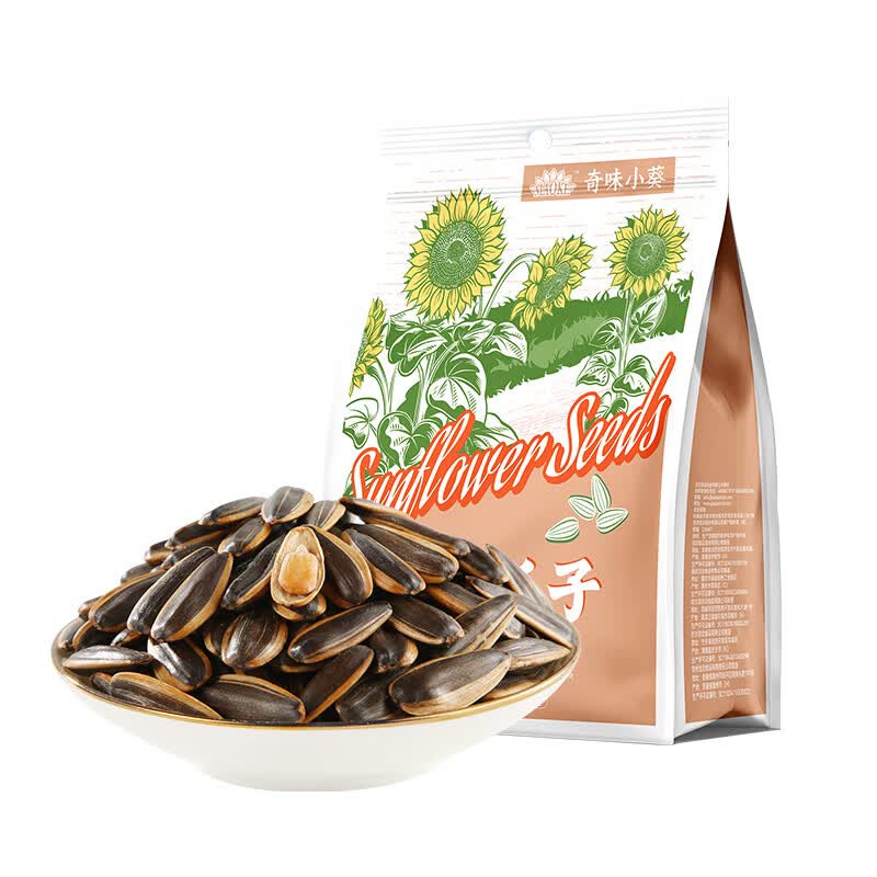 MAOKE瓜子葵花籽奇味小葵400g大包装坚果炒货特产休闲零食 焦糖味400g*1袋
