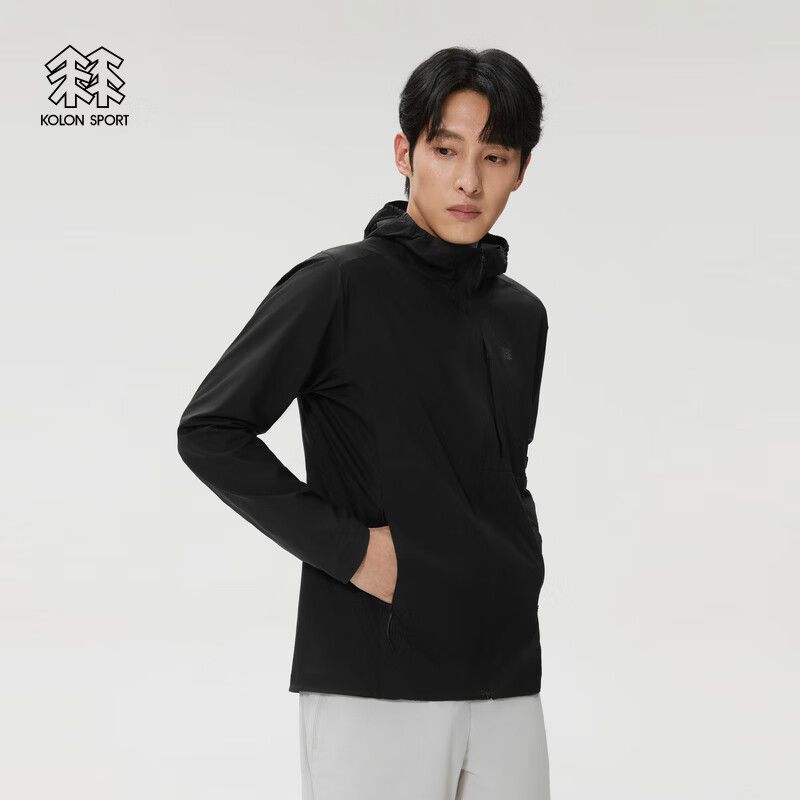 KOLON SPORT/可隆户外休闲衣 男士透湿Pertex Ultralight连帽夹克