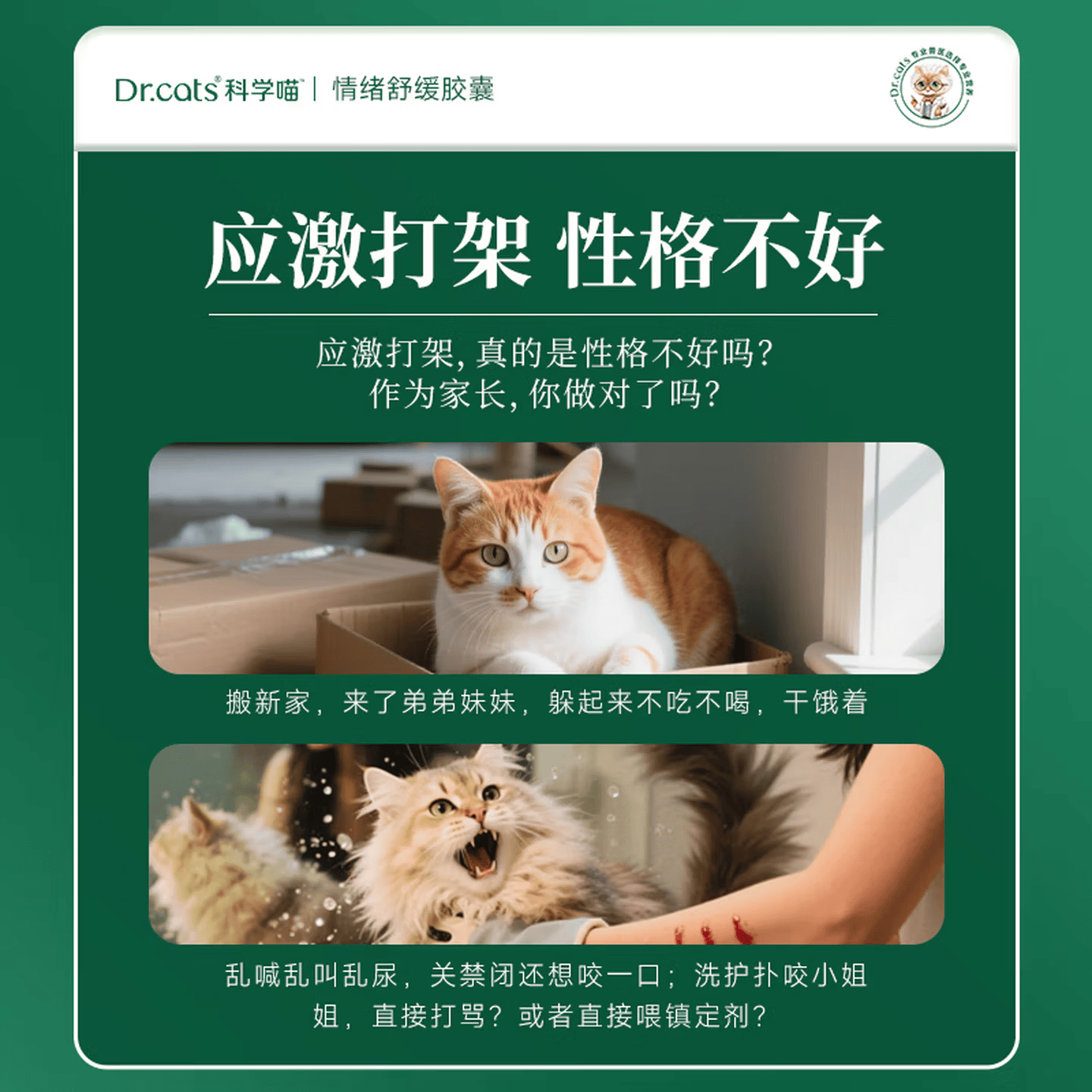 科学喵Dr.cats科学喵犬猫通用综合营养补充【钜惠秒杀】 【效期至2027年4月 随机发货】缓解不安 情绪舒缓胶囊
