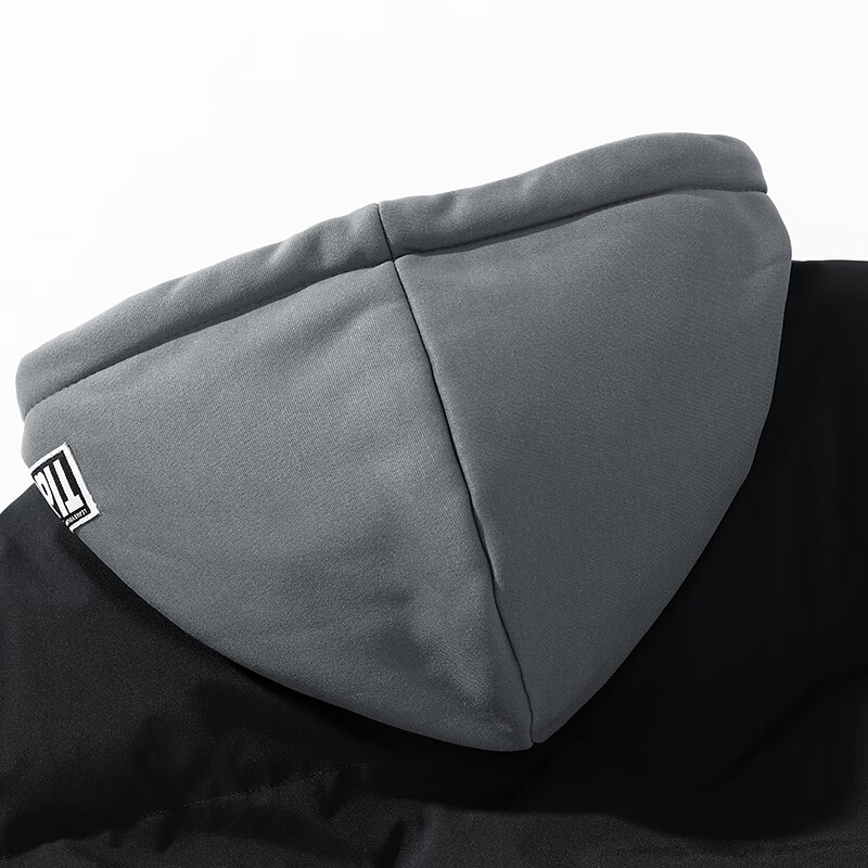 NASAR-FARM潮牌外套棉衣服男学生宽松加厚连帽假两件保暖外套联名男生上衣服 YFM062-米白色 XL（130-150斤）