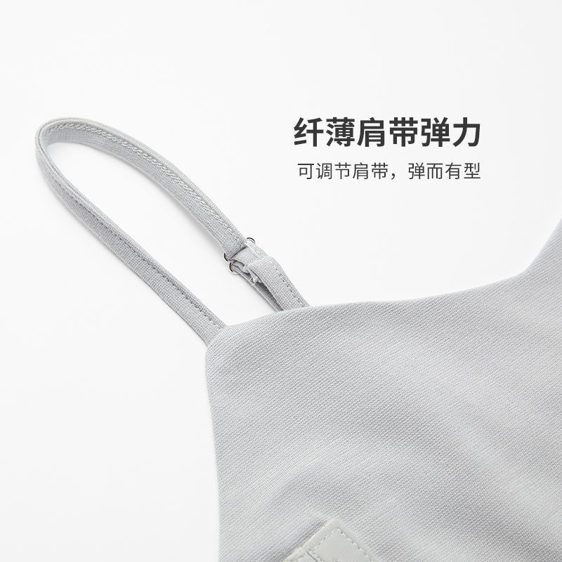 雅鹿束胸内衣女学生超平帅t裹胸les大胸显小绷带塑胸运动内衣吊带背心 白【前拉款】一秒平胸 M 【适合胸围80-85cm】