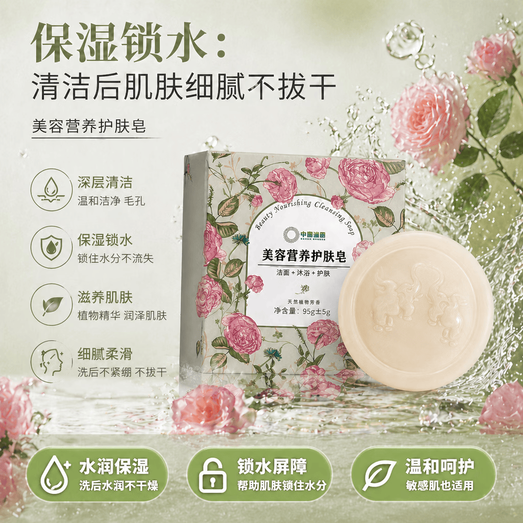 FAAE植物精华皂香皂清洁绵密泡沫养肤持久留香沐浴露 护肤香皂3盒