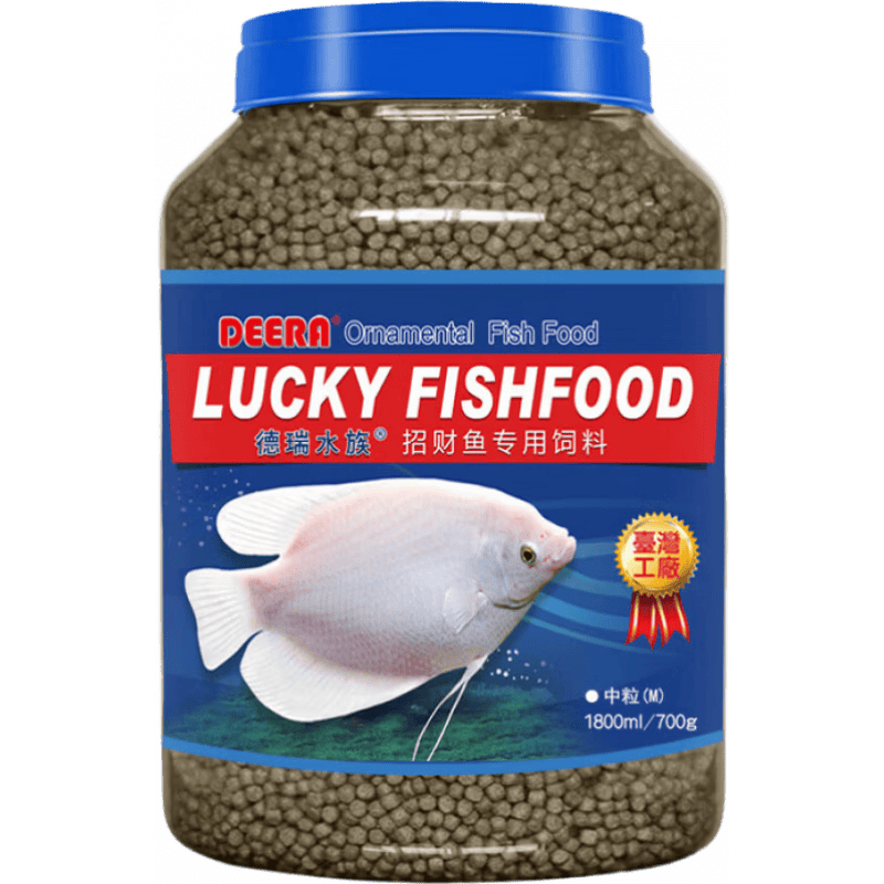 德瑞水族魚飼料發(fā)財魚戰(zhàn)船魚魚糧專用魚食觀賞魚地圖魚增艷魚飼料 3mm魚螺旋藻靚色650g