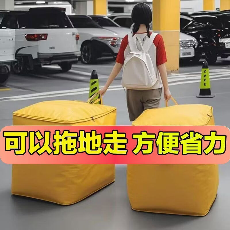 米卡博特厚搬家毕业季打包袋子超大容量收纳专用超耐磨蛇皮编织袋 100l*2个 62*42*65cm 超大耐磨 搬家毕业季专用