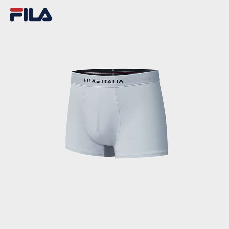 FILA 斐乐官方男士内裤2026秋新款休闲舒适透气短裤平角裤四角裤 天蓝-LB XL