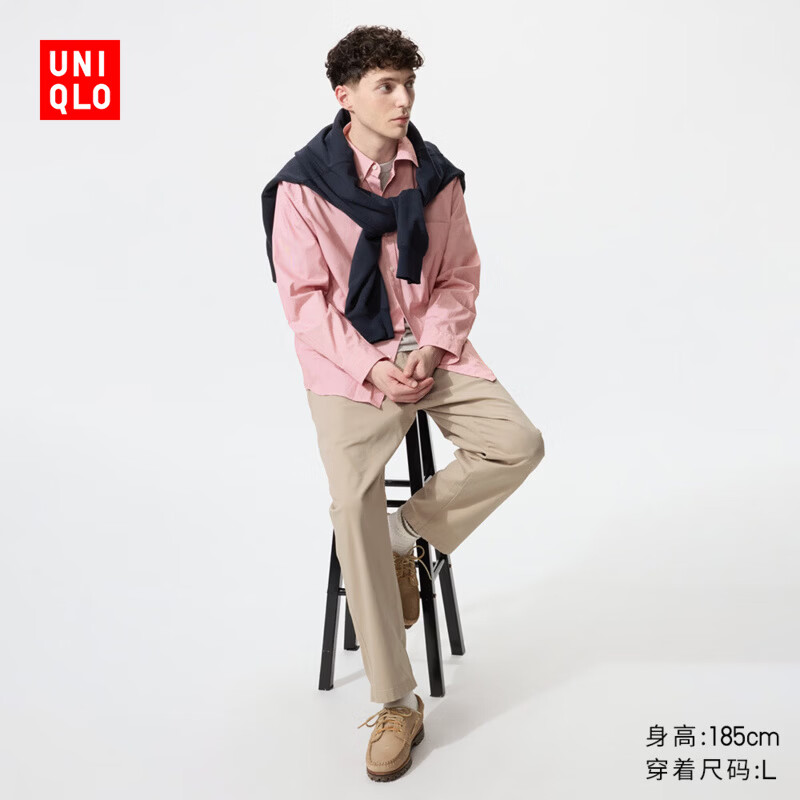 优衣库男装女装弹力棉质舒适九分裤/休闲裤26春夏新款481568 481568/31米色 M