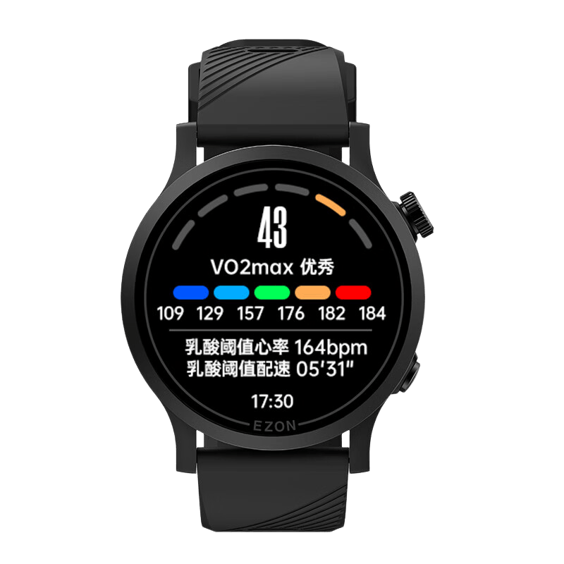 宜准（EZON）R7进阶版心率表睡眠血氧健康监测久坐提醒运动跑步长续航 曜石黑