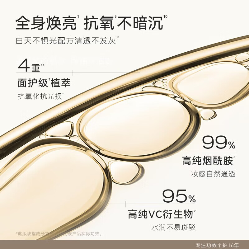 水之蔻身体素颜霜烟酰胺身体懒人霜身体乳学生不假白. 【3效合1】防晒抗氧素颜霜 100g 1支