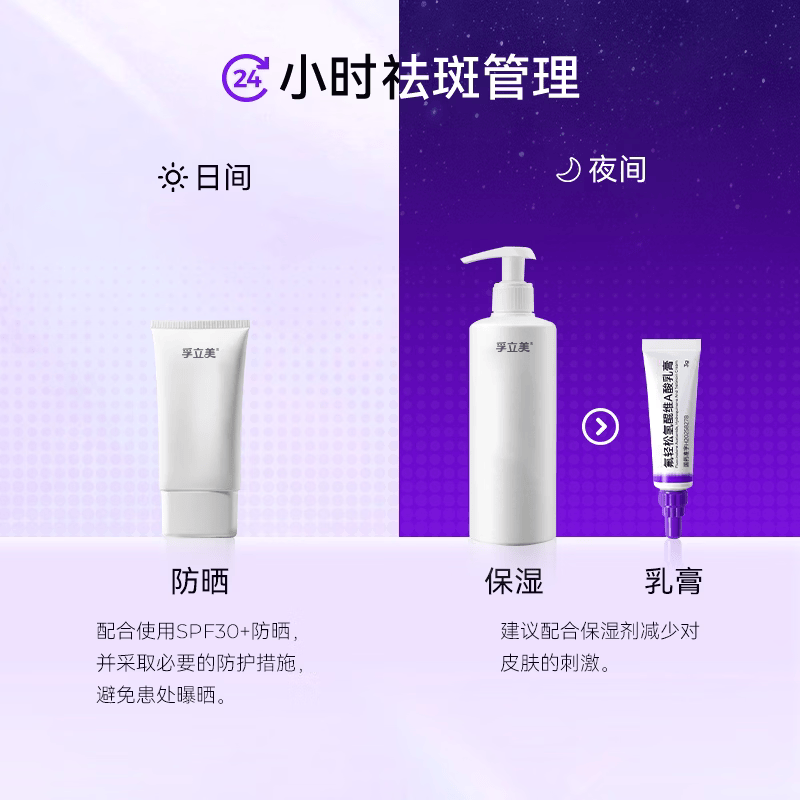 民芙馆氟轻松氢醌维a酸乳膏三联乳膏分解黑色素沉淀淡化黄褐斑深层吸收 1盒装【入门优选推荐装】 【官方直售 京质保障】