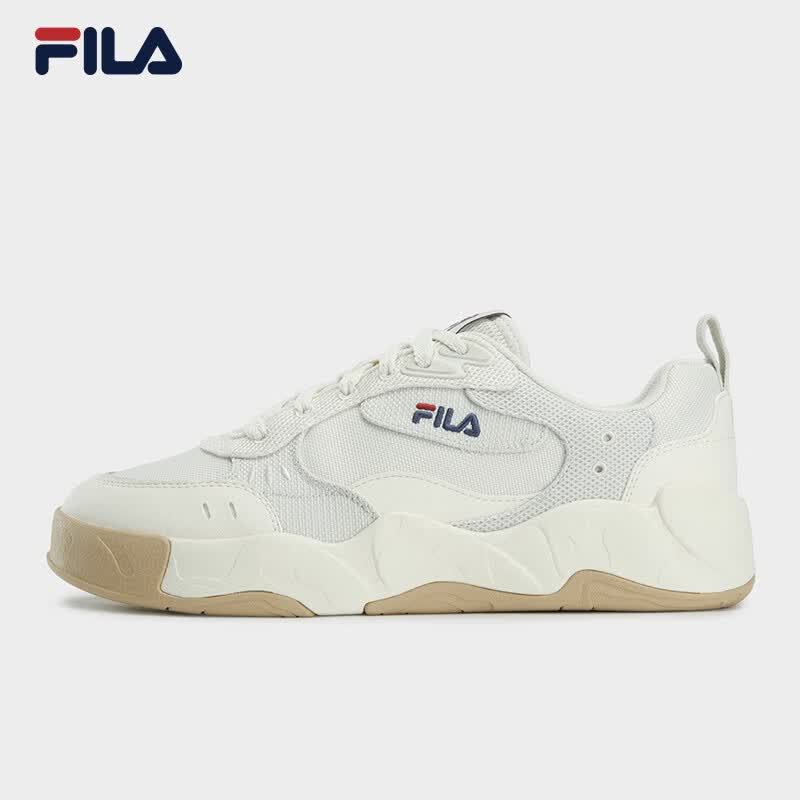斐乐（FILA）变色龙鞋官方男鞋CHAMEO帆布鞋2026年夏季新款休闲鞋运动鞋 奶白/白玛瑙灰-GW 43