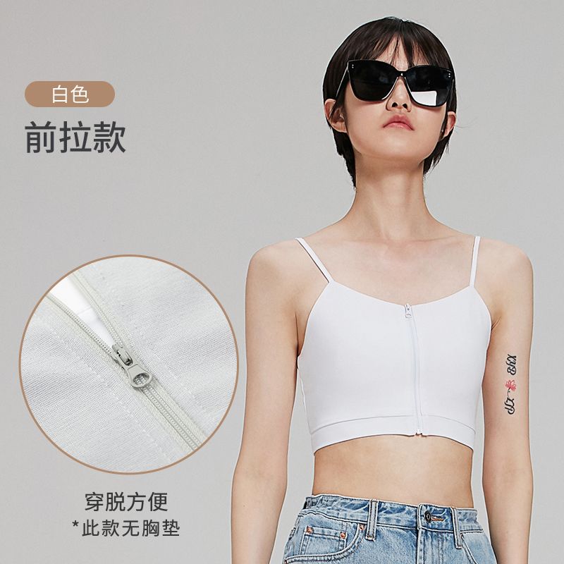 雅鹿束胸内衣女学生超平帅t裹胸les大胸显小绷带塑胸运动内衣吊带背心 白【前拉款】一秒平胸 M 【适合胸围80-85cm】 京东折扣/优惠券