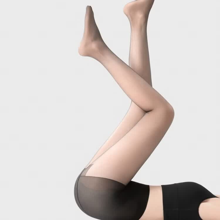 小野和子丝袜女薄款夏季防晒丝袜肉色美肤连裤袜光腿神器 【2件装】浅黑色 性感穿搭百搭时尚