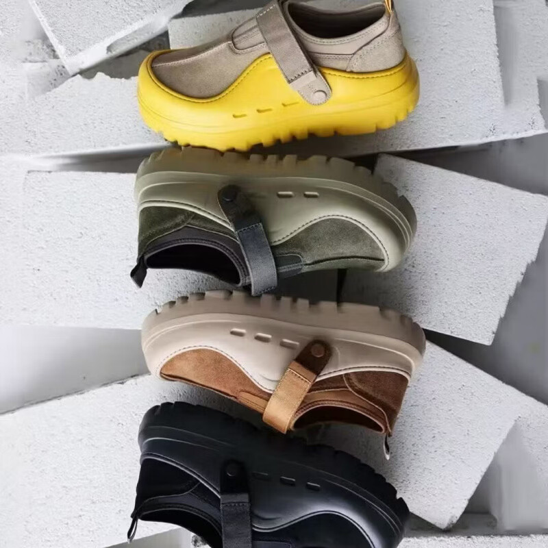 UGG EVERSHEEPSKINS2026新款夏季女士魔术贴塔斯曼王一博同款低帮彩壳男鞋厚底休闲鞋 UGG同款黑色 45