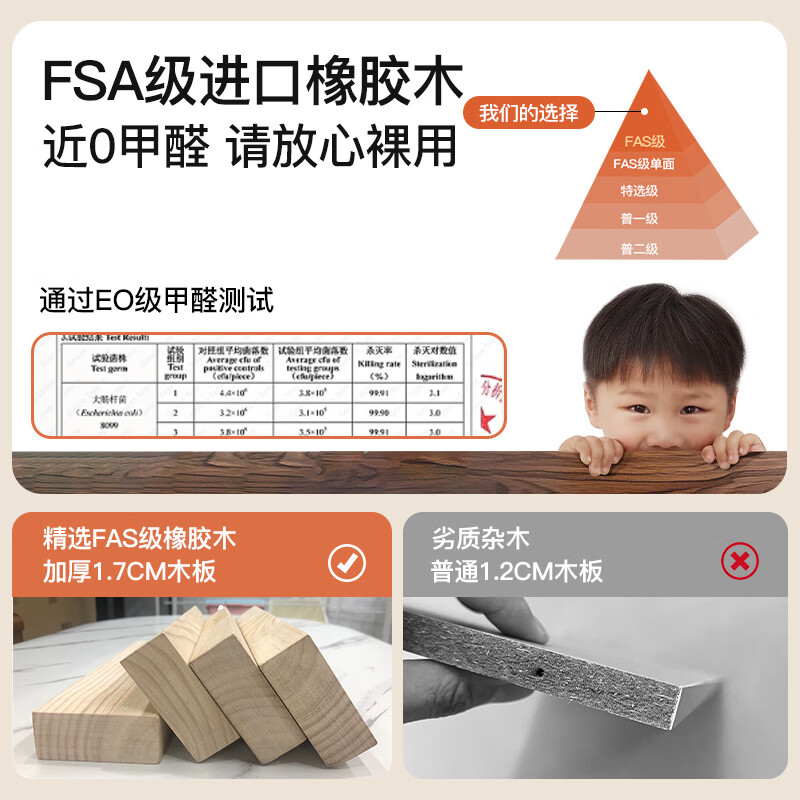 暖堂 WARM HALL实木卡通动物换鞋凳可爱网红创意门口家用入户穿鞋凳可坐 【樱桃木色】100cm-小鹿换鞋凳亲肤泰迪绒 FAS级全橡胶木 送货上门