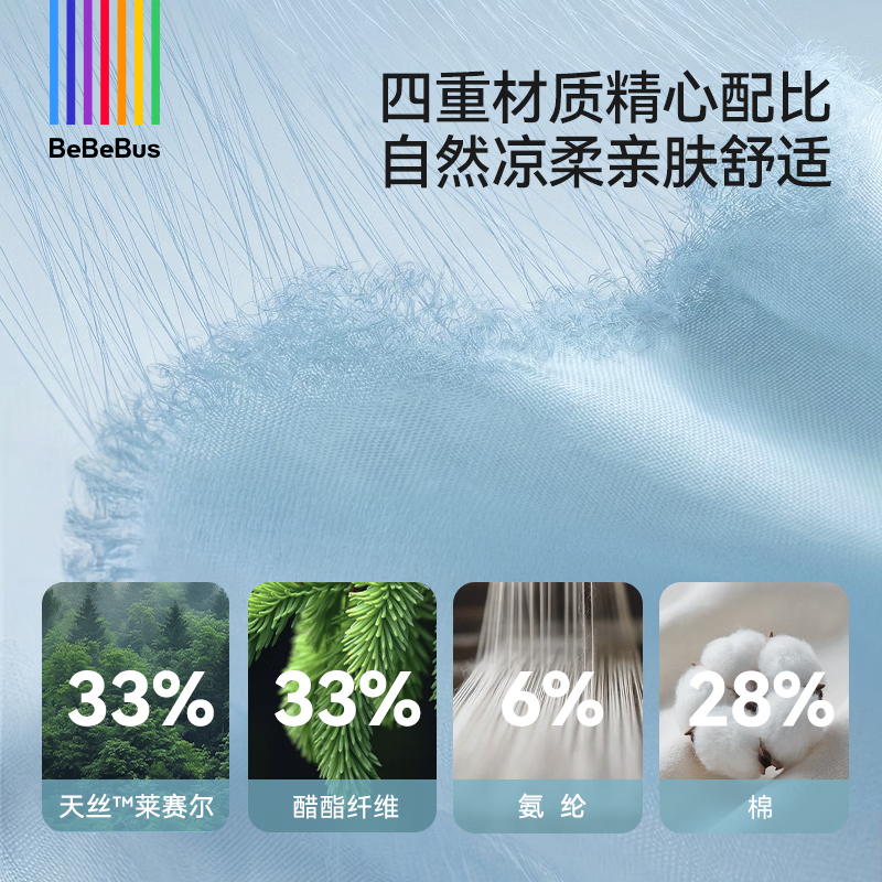 bebebus婴儿睡袋小风车夏季薄款儿童分腿睡袋短袖宝宝防踢被 L【90码 推荐身高90-100cm】