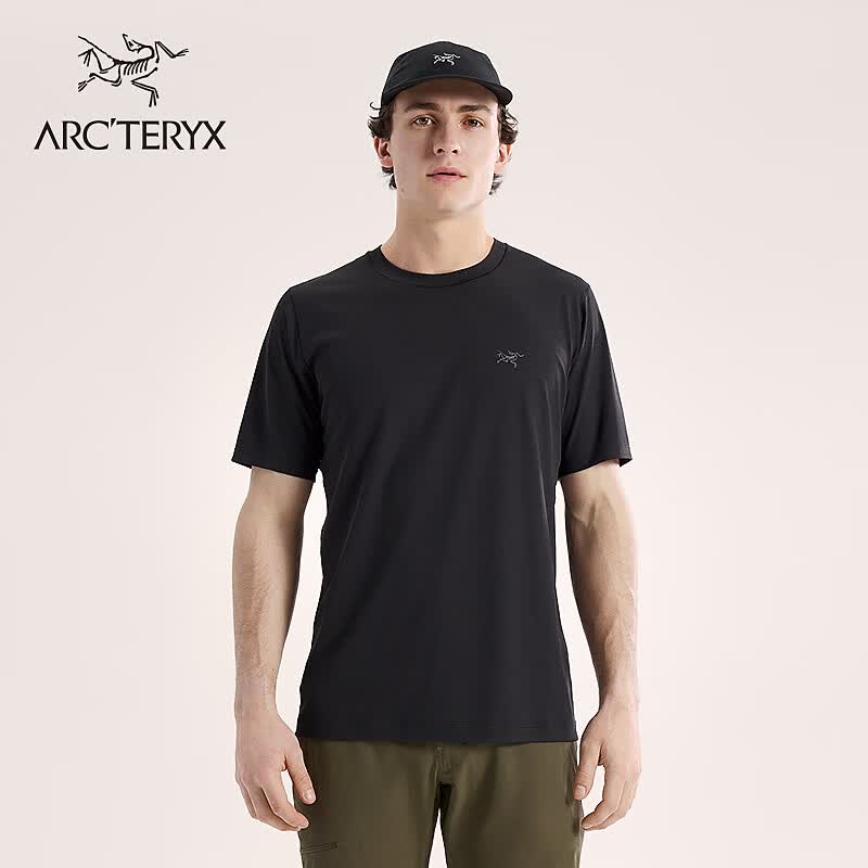ARC'TERYX始祖鸟 CORMAC CREW SS 男子 速干短袖T恤 BLACK/黑色 S