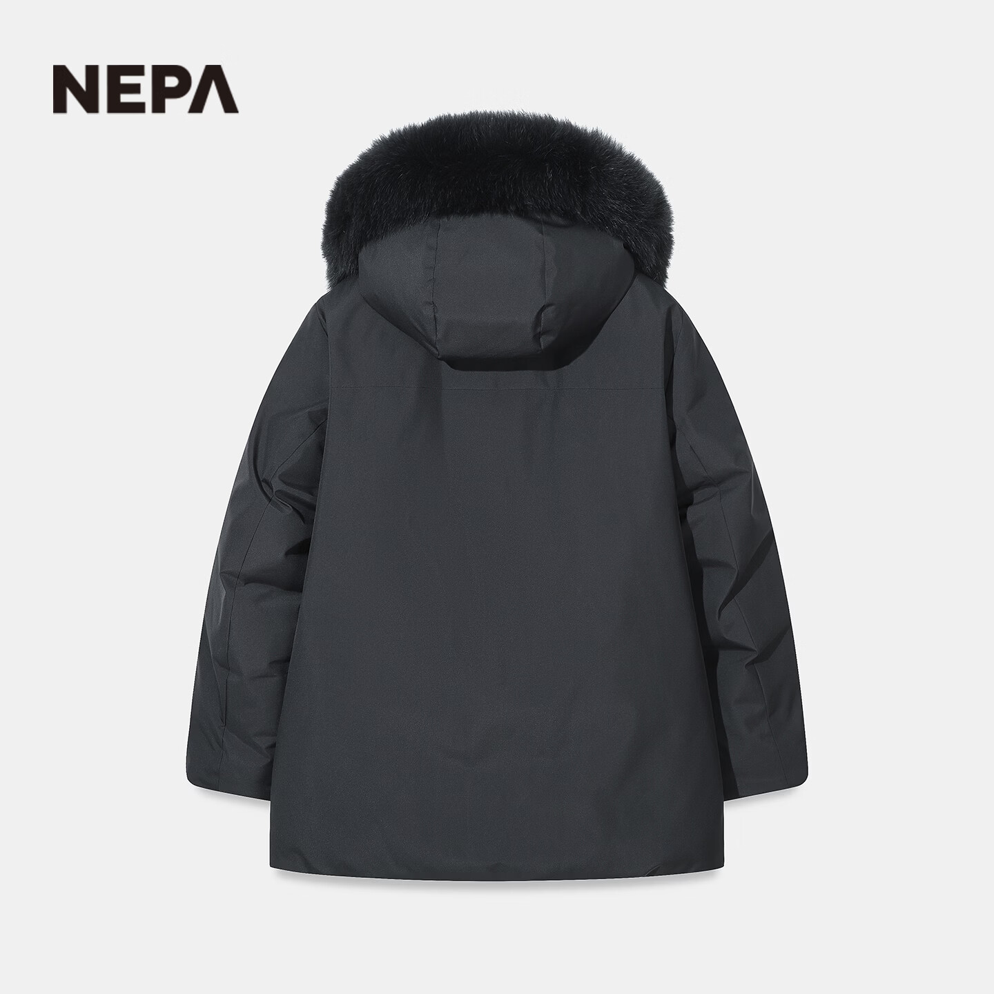NEPA耐葩户外秋冬男士羽绒服保暖毛领羽绒服CL72076 B09深/灰色 S 170/88A(095)
