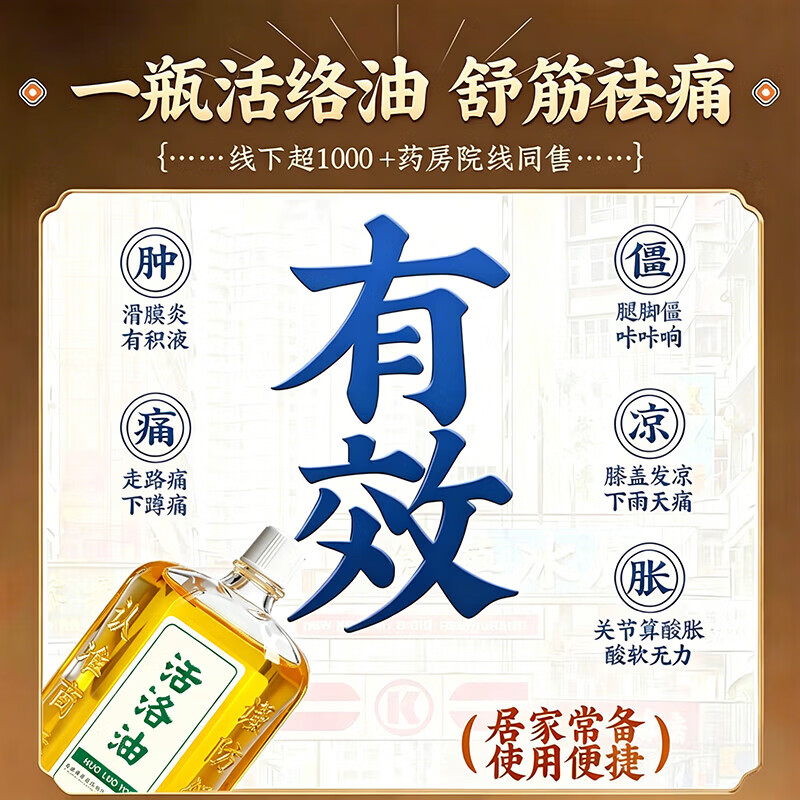 黄道益活络药油香港原装正品50ml进口正宗港版跌打损伤活血化瘀消肿止 一盒【香港正版黄道益】防伪可查