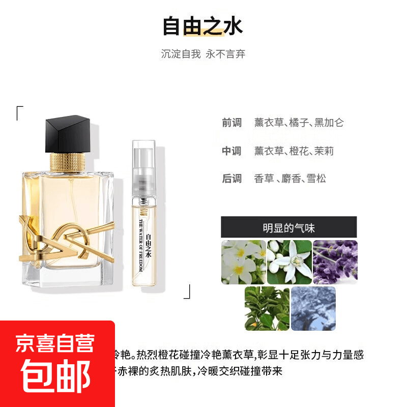 大牌平替香水小样5ml无人区玫瑰花漾甜心女士持久淡香男女自然 自由之水【5ml】1支装