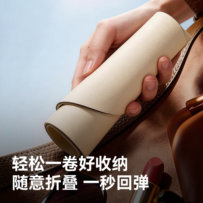 GOLOVEJOY高乐捷防晒帽女透气轻薄不闷遮阳可折叠装包显脸小顶遮阳空顶帽子 米白色 【双面防晒 UPF50+】