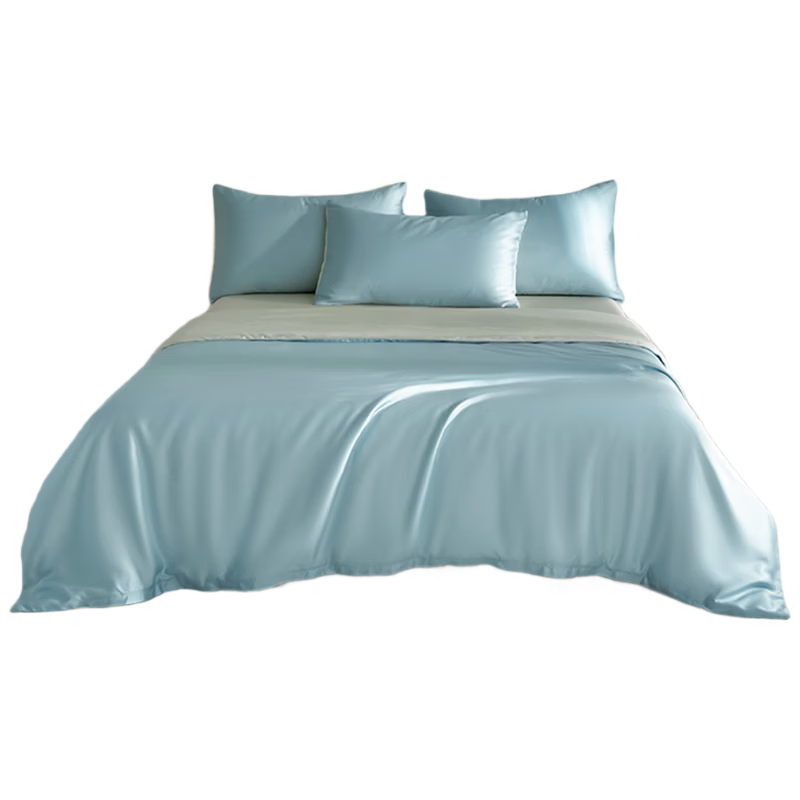 无印良品A类60支新疆长绒棉床上四件套纯棉1.8米床单被套220*240cm