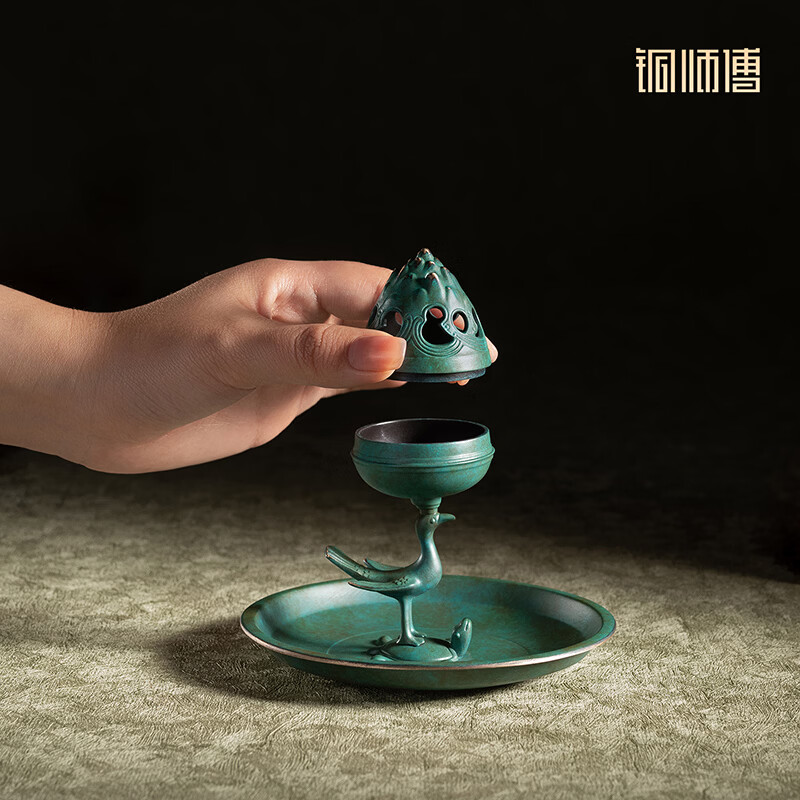 铜师傅陕西历史博物馆系列《朱雀铜熏炉摆件》铜香炉 文创摆件