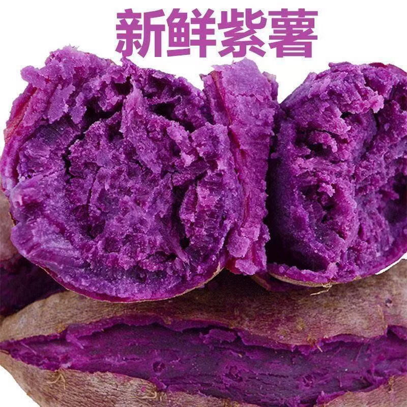 湛江现挖海山香薯新鲜蜜薯低脂粗粮小紫薯沙地紫薯新鲜软糯紫心薯 【粗粮代餐】湛江小紫薯  净重4.5斤