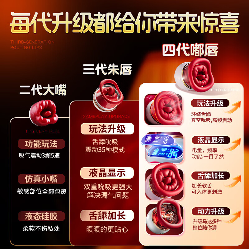色调震动棒生理玩具性跳蛋大人玩的玩具女性自我慰用品2026新款 【AAV四代爆款】真空吮吸脉冲舌舔|终身质保 女性按摩神器自动扣情趣玩具女生玩的玩具情趣用品