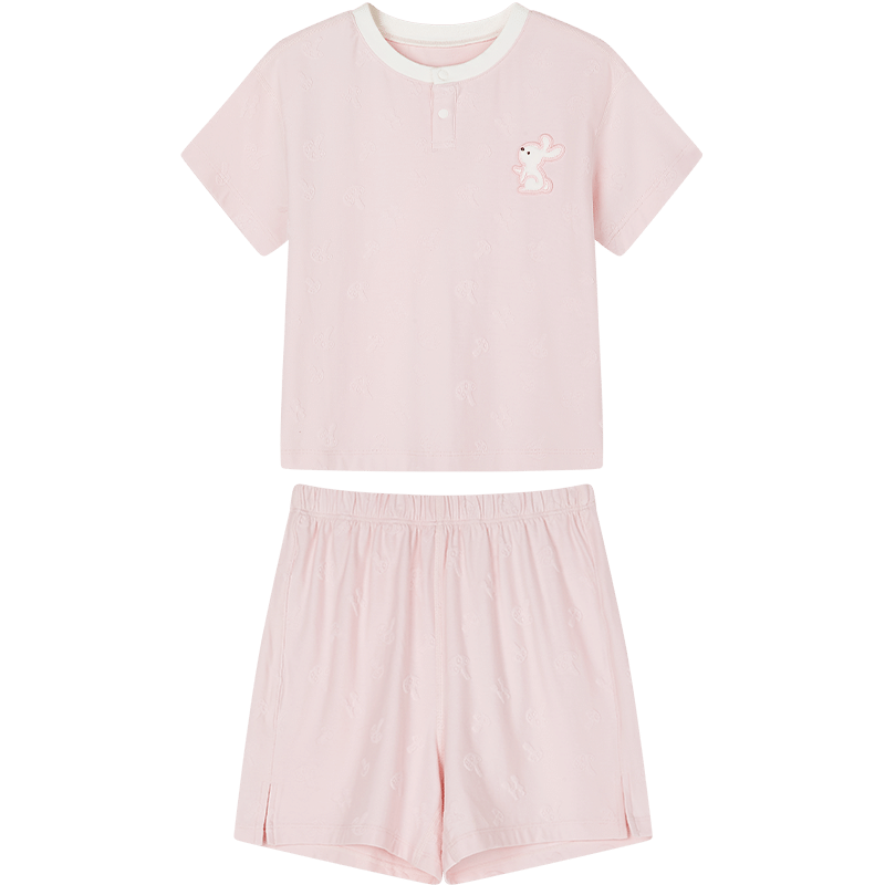 ibaby×outlast太空科技恒温短袖短裤儿童套装夏季薄款可爱宝宝衣服 乖巧考拉 80