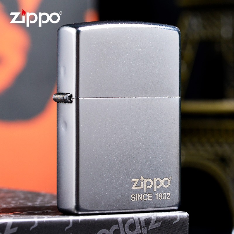 zippo打火机缎纱系列 原装之宝煤油防风火机男士生日礼物 年份商标