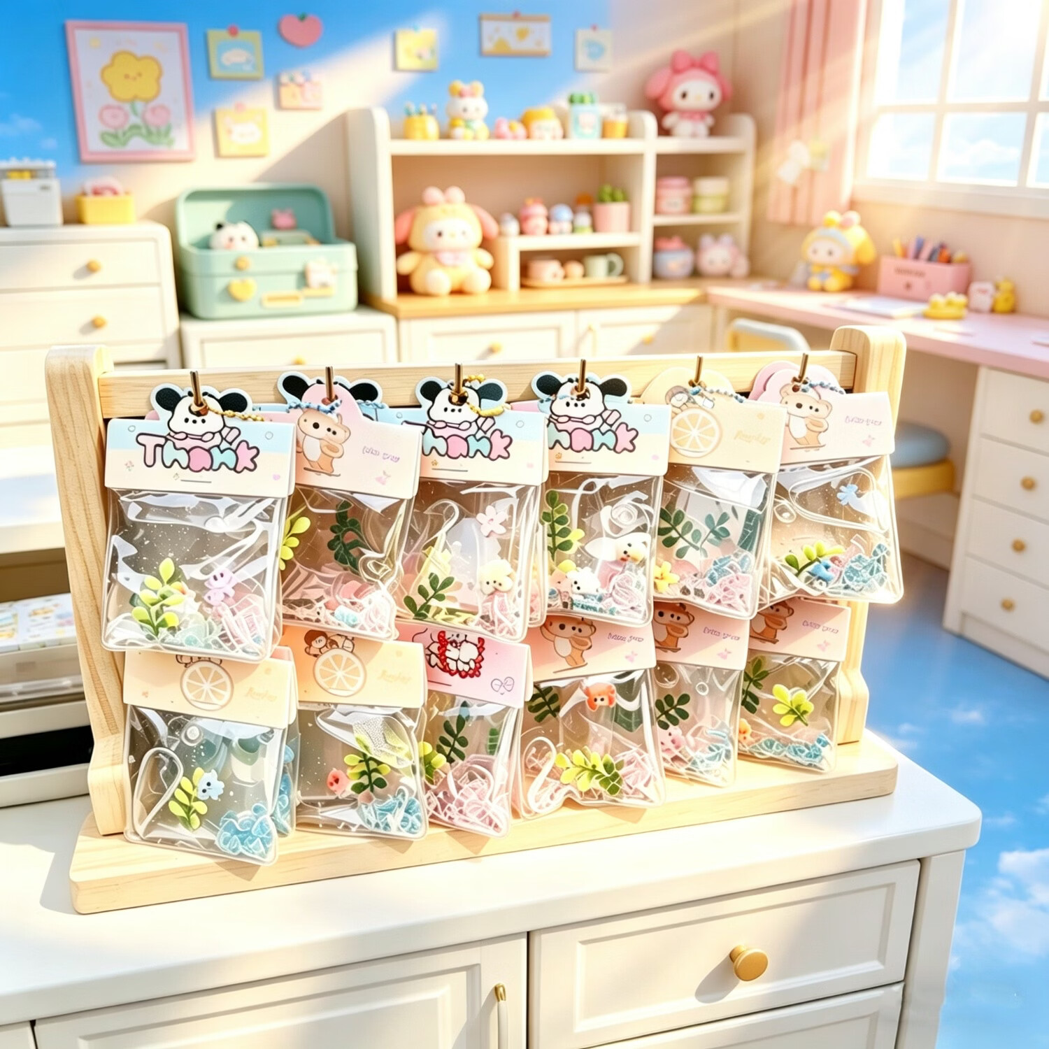 可爱小礼品史莱姆挂件 少女心包包挂饰 海洋风治愈系小礼物 50个 - 少女心礼品挂件