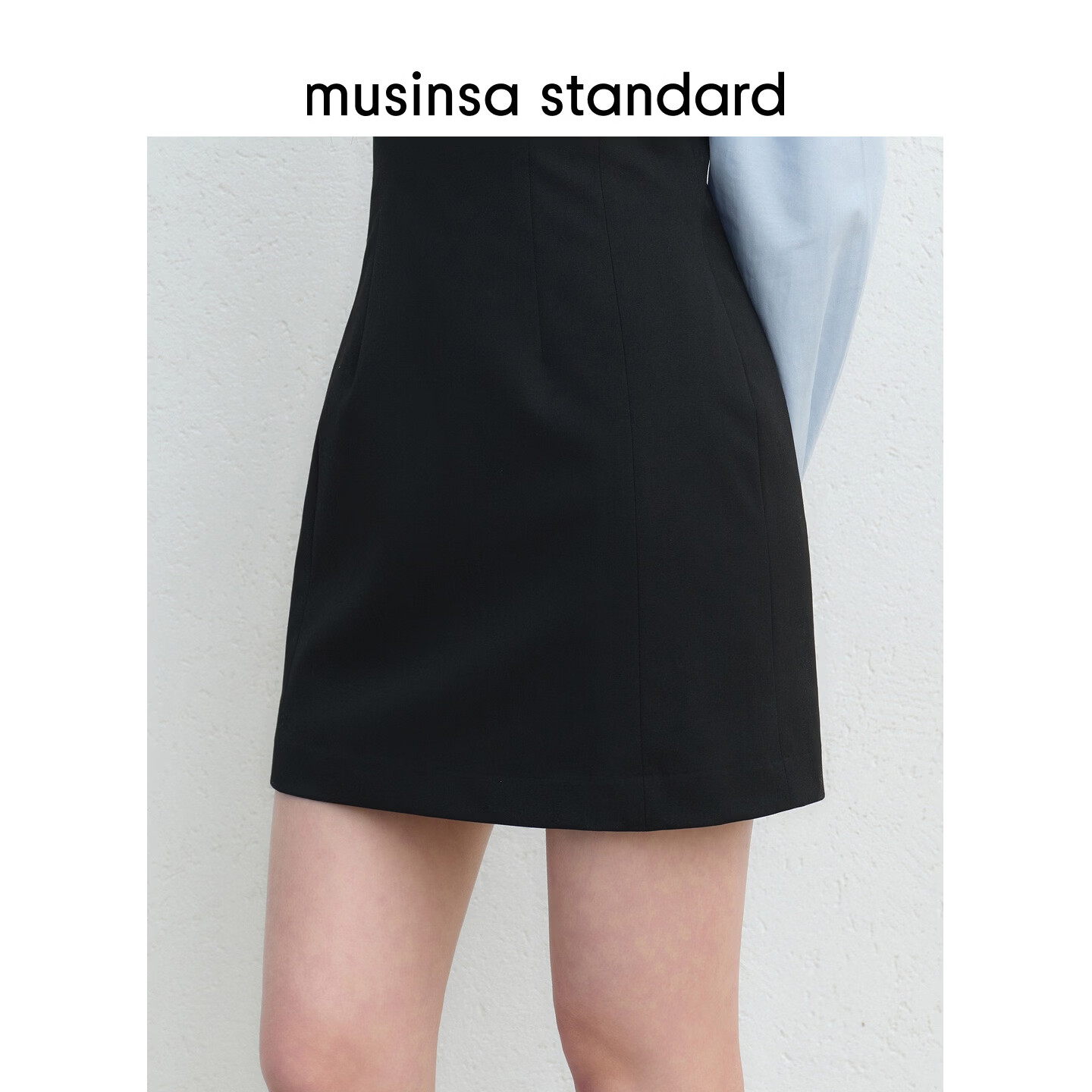 MUSINSA STANDARD【宇宙甜豆】韩国26夏季新品圆领女士无袖连衣裙 黑色（BK） XS
