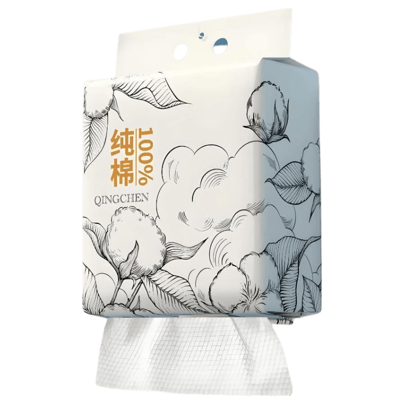 【100%棉】50抽大包装全棉洗脸巾母婴/迪士尼草莓熊湿巾 【100%棉】约50抽/包-20x20cm 2包