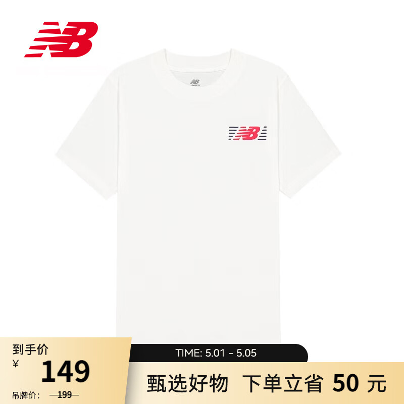 NEW BALANCENB官方26新款夏季男款时尚百搭舒适透气运动短袖T恤 WT MT6179UM L