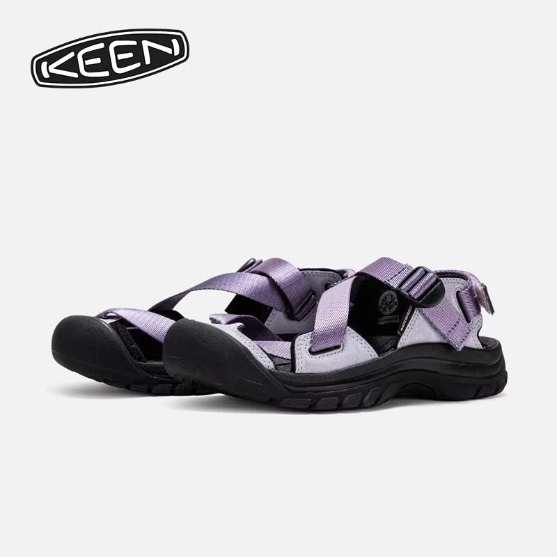 KEEN官方新品  ZERRAPORT II 女子户外沙滩露营透气涉水溯溪鞋 迷幻紫/蓟紫色-1031698 38.5