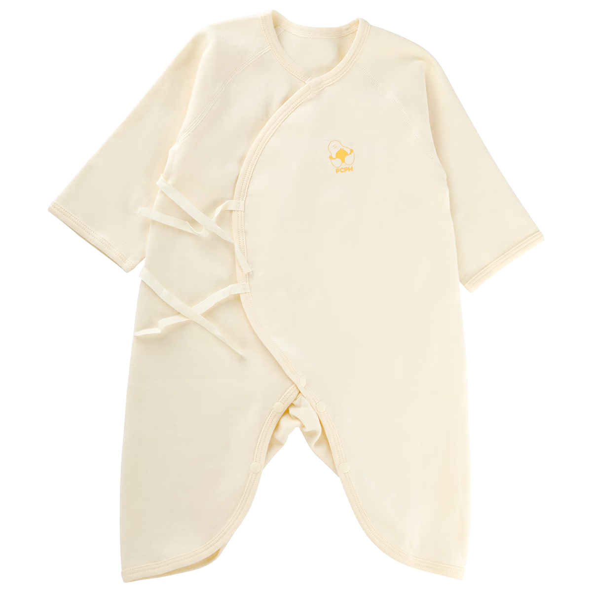 PCPH婴儿连体衣新生儿衣服宝宝家居内衣蝴蝶衣1件装童装睡衣袋包屁衣 52cm