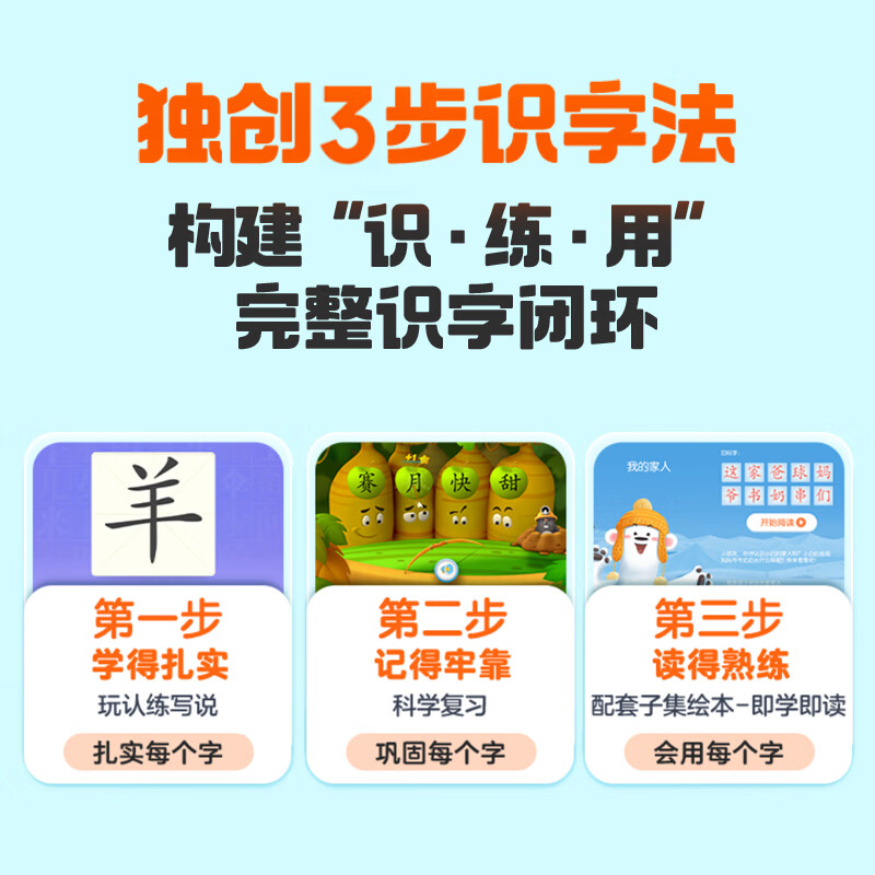 洪恩识字 APP会员终身包 拼音 英语数学编程启蒙儿童早教益智玩具绘本 【识字升级】识字+子集终身包