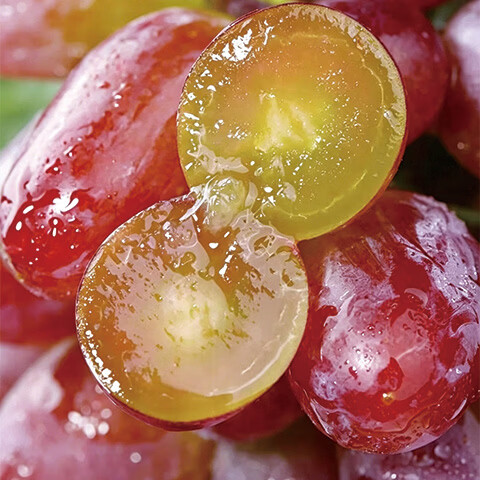 异果恋【顺丰】云南茉莉香葡萄 脆甜无籽应季新鲜水果红提子多地次日达 2斤装净重