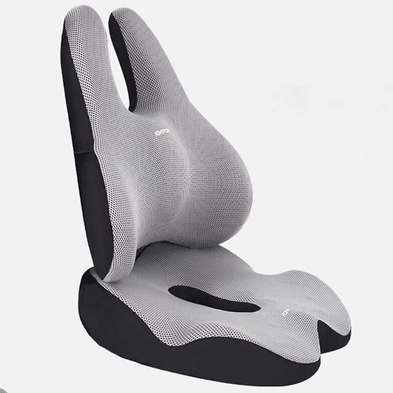 乐卡利 坐垫靠背一体呵护痔疮腰靠背美臀人体工学办公室腰垫椅垫记忆棉 太空灰腰靠+坐垫高性价比高么？