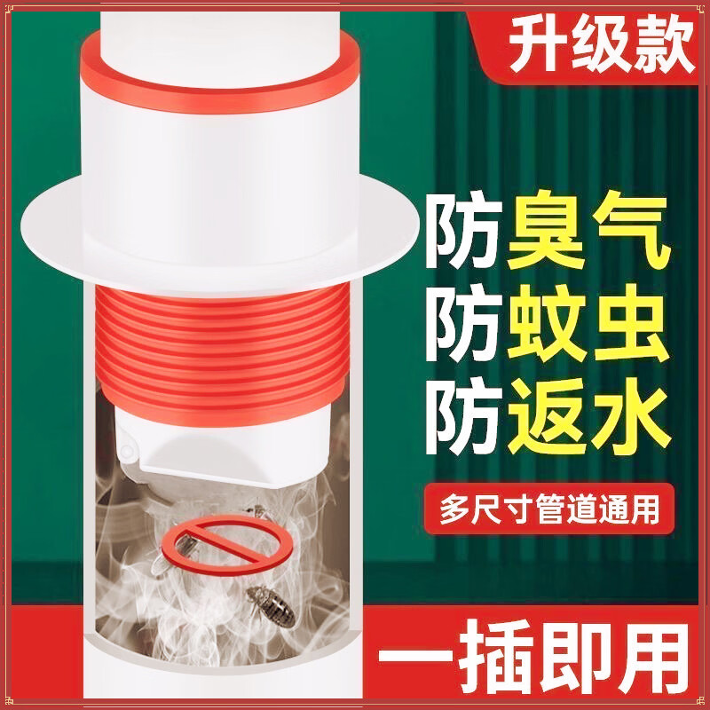 【买一送一】厨房下水道三合一地漏防虫防溢水防臭密封塞地漏 【买一送一】防臭地漏塞2个