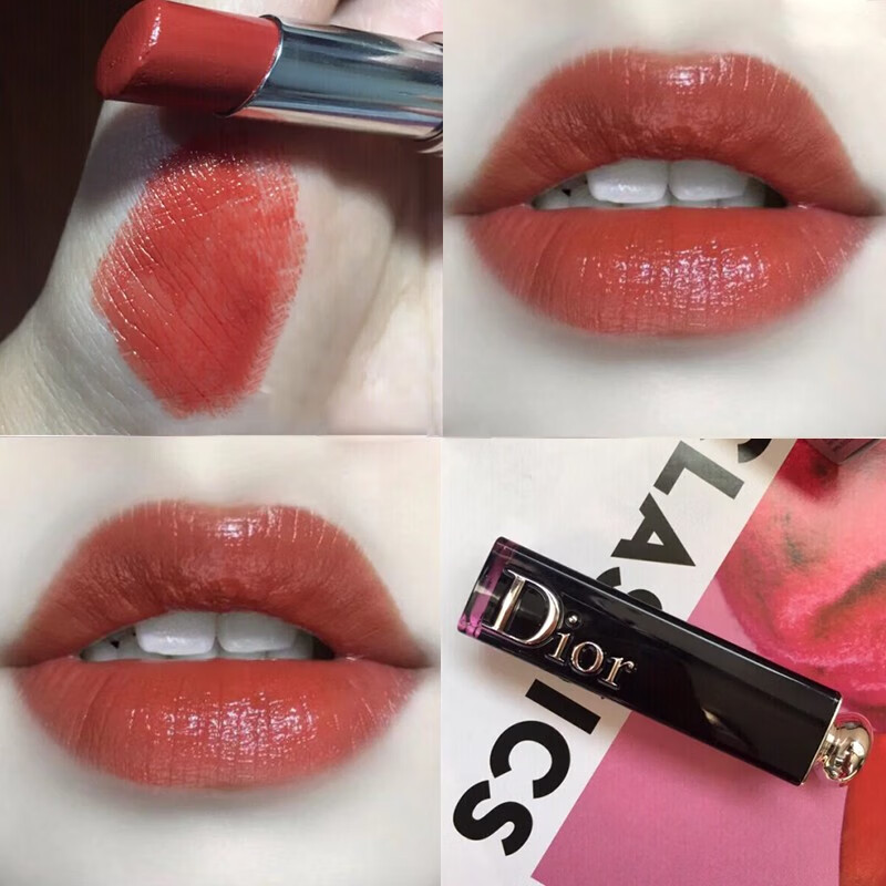 迪奥999哑光口红740烂番茄641枫叶红847新色号滋润版dior唇膏 黑管740