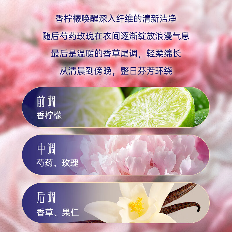 喜净泰国原装进口洗衣液/深层洁净去污/持久留香/洗衣液 芍药盛放（洗衣液）2975ml