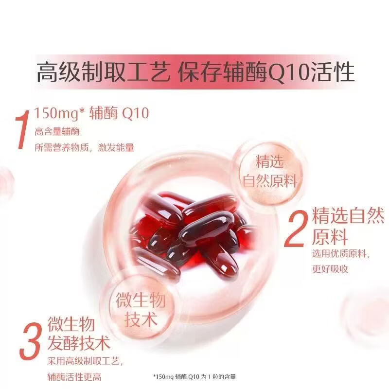 Swisse斯维诗辅酶Q10胶囊150mg180粒 强健心肌保护心脏心脑血管 辅酶Q10胶囊 180粒*1瓶 正品保证
