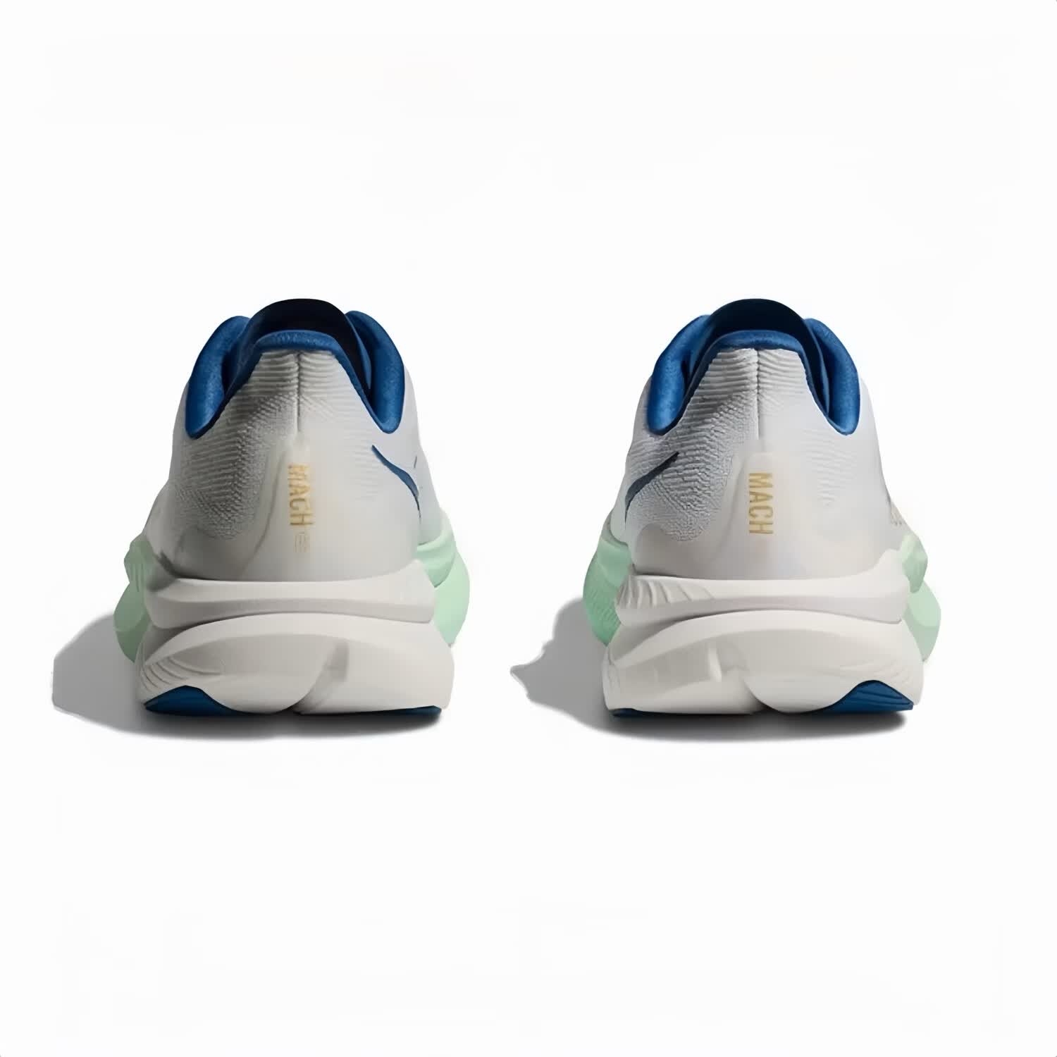 HOKA HOKA FOOT男女款MACH 6 LA透气舒适轻便运动鞋马赫6竞训跑步鞋 霜白色/蓝色 45