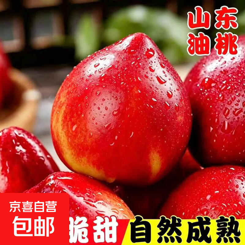 山东聊城油桃当季头茬黄心油桃孕妇水果黄肉脆甜多汁应季时令生鲜 山东油桃带箱5斤净重4.5斤(大果80g+)