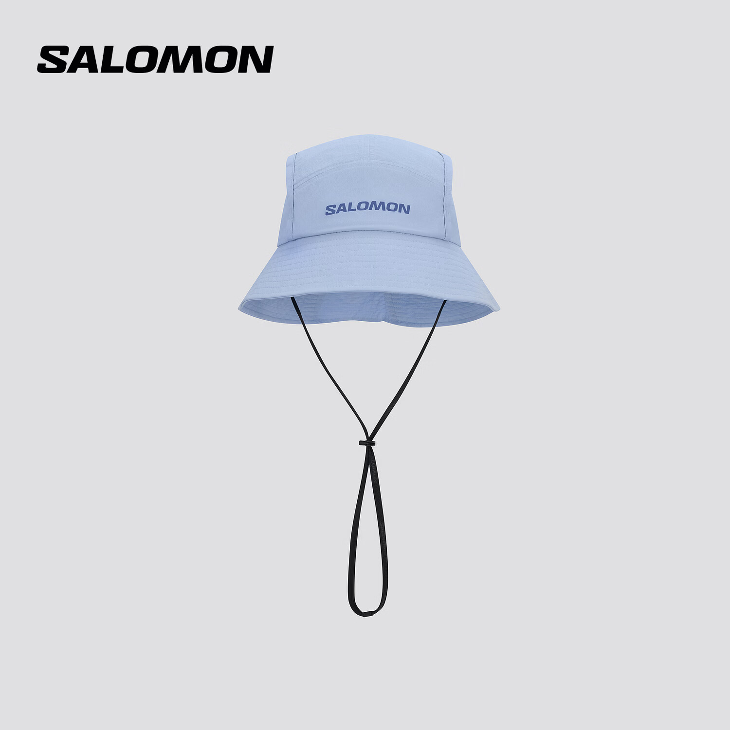 萨洛蒙（Salomon）男女款 户外运动潮流休闲舒适透气遮阳渔夫帽子 SUN TRAIL HAT 灰蓝色 D00810 均码
