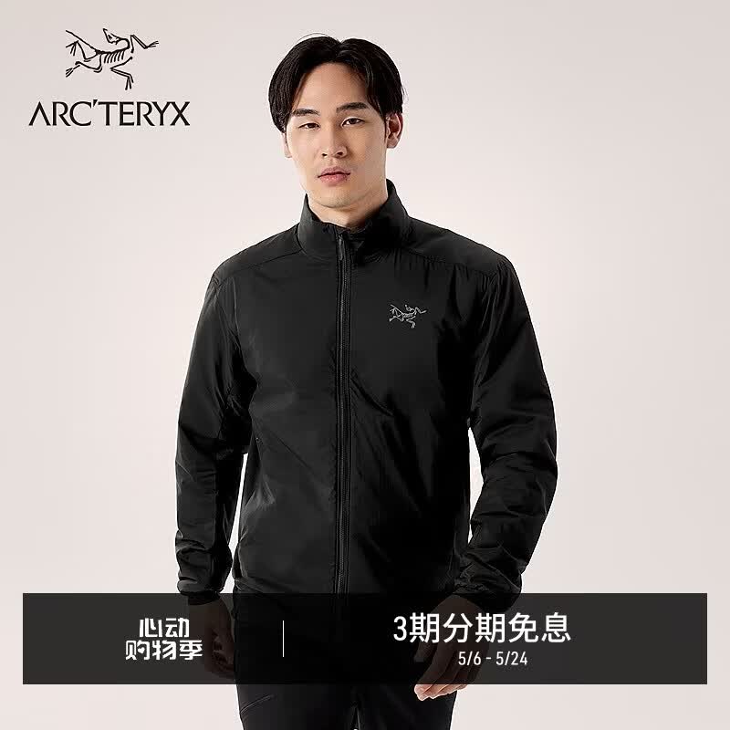 ARC'TERYX始祖鸟 ATOM JACKET 男子 保暖棉服 Black/黑色 L