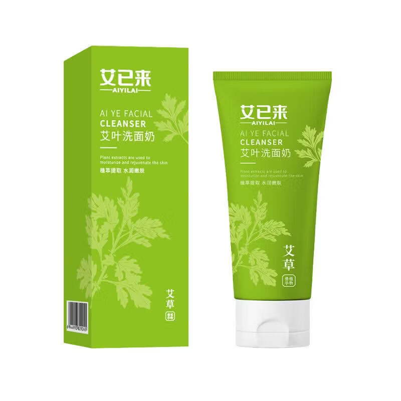 【甄选】洗面奶100g男士女士洁面乳深层清洁艾叶洗面奶 100g 艾叶洗面奶