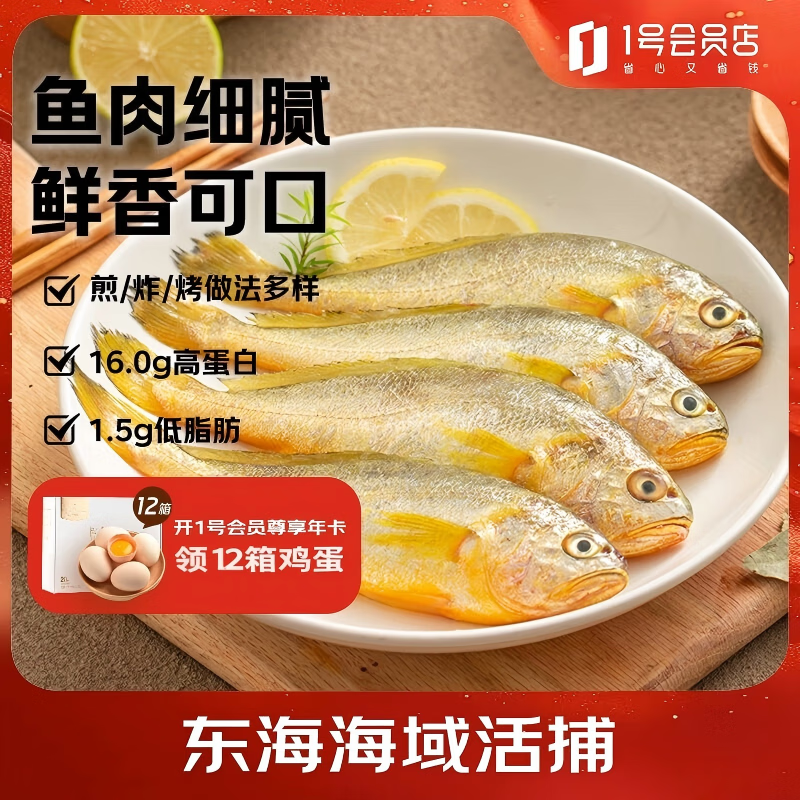 三都港冷冻东海海捕小黄鱼3斤 45-54条 生鲜鱼类 海鲜水产 深海鱼烧烤