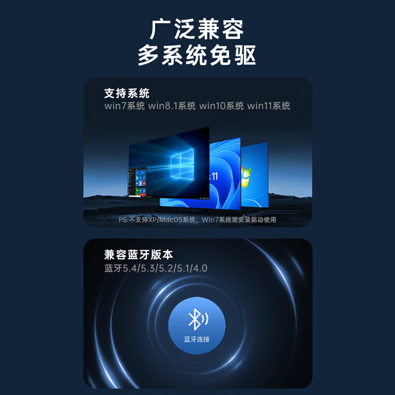 毕亚兹USB蓝牙适配器type-c蓝牙适配器免驱动蓝牙音频接收器 电脑台式机PC蓝牙模块发射器连键鼠耳机音响 【6.0版】USB蓝牙适配器【高增益天线信号增强】